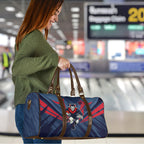 Melbourne Demons Australian Football Travel Bag Fierce Devil Mascot - Bold Team Colors