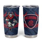 Melbourne Demons Australian Football Tumbler Cup Fierce Devil Mascot - Bold Team Colors