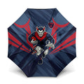 Melbourne Demons Australian Football Umbrella Fierce Devil Mascot - Bold Team Colors