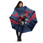 Melbourne Demons Australian Football Umbrella Fierce Devil Mascot - Bold Team Colors