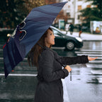 Melbourne Demons Australian Football Umbrella Fierce Devil Mascot - Bold Team Colors
