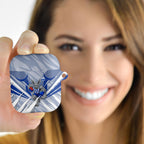 North Melbourne Kangaroos Australian Football AirPods Case Powerful Kangaroo Mascot - Bold Team Colors