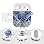 North Melbourne Kangaroos Australian Football AirPods Case Powerful Kangaroo Mascot - Bold Team Colors