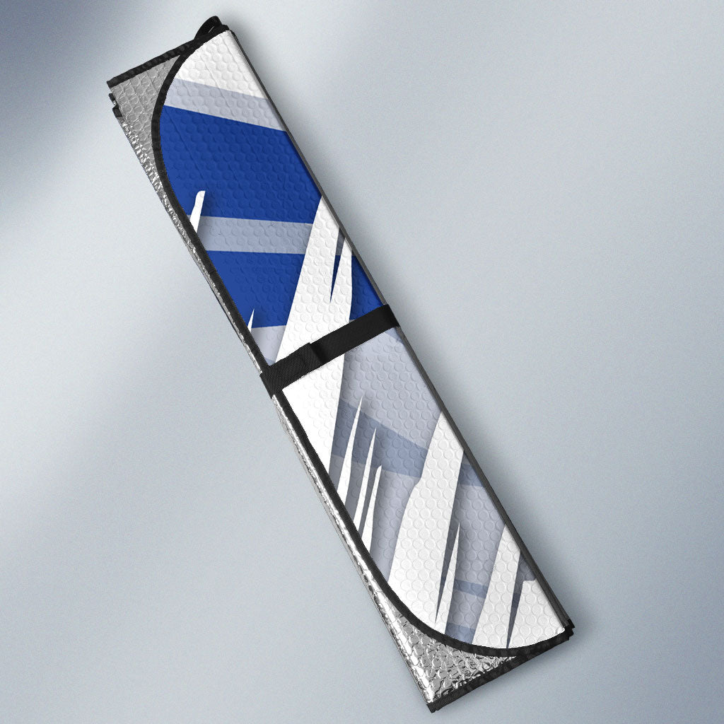 North Melbourne Kangaroos Australian Football Auto Sun Shade Powerful Kangaroo Mascot - Bold Team Colors