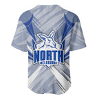 North Melbourne Kangaroos Australian Football Baseball Jersey Powerful Kangaroo Mascot - Bold Team Colors