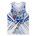 North Melbourne Kangaroos Australian Football Basketball Jersey Powerful Kangaroo Mascot - Bold Team Colors