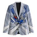 North Melbourne Kangaroos Australian Football Blazer Powerful Kangaroo Mascot - Bold Team Colors