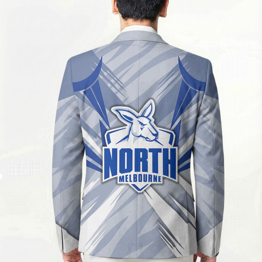 North Melbourne Kangaroos Australian Football Blazer Powerful Kangaroo Mascot - Bold Team Colors