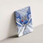 North Melbourne Kangaroos Australian Football Canvas Wall Art Powerful Kangaroo Mascot - Bold Team Colors