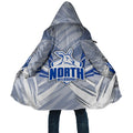 North Melbourne Kangaroos Australian Football Cloak Powerful Kangaroo Mascot - Bold Team Colors