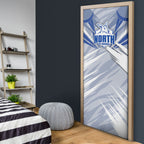 North Melbourne Kangaroos Australian Football Door Cover Powerful Kangaroo Mascot - Bold Team Colors