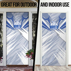 North Melbourne Kangaroos Australian Football Door Cover Powerful Kangaroo Mascot - Bold Team Colors