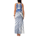 North Melbourne Kangaroos Australian Football Family Matching Tank Maxi Dress and Hawaiian Shirt Powerful Kangaroo Mascot - Bold Team Colors