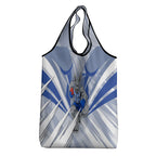 North Melbourne Kangaroos Australian Football Grocery Bag Powerful Kangaroo Mascot - Bold Team Colors