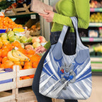 North Melbourne Kangaroos Australian Football Grocery Bag Powerful Kangaroo Mascot - Bold Team Colors