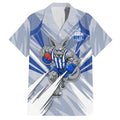North Melbourne Kangaroos Australian Football Hawaiian Shirt Powerful Kangaroo Mascot - Bold Team Colors
