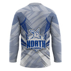 North Melbourne Kangaroos Australian Football Hockey Jersey Powerful Kangaroo Mascot - Bold Team Colors