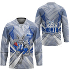 North Melbourne Kangaroos Australian Football Hockey Jersey Powerful Kangaroo Mascot - Bold Team Colors