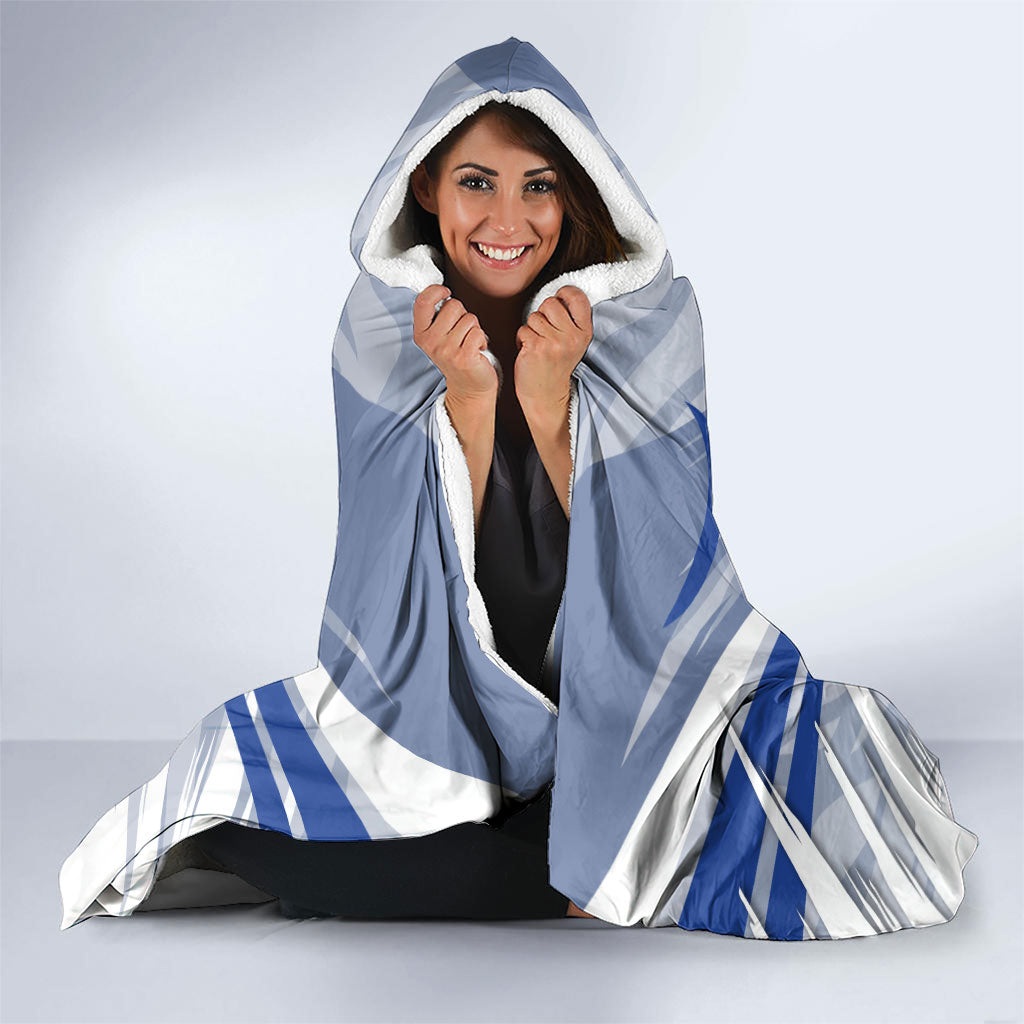 North Melbourne Kangaroos Australian Football Hooded Blanket Powerful Kangaroo Mascot - Bold Team Colors