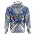 North Melbourne Kangaroos Australian Football Hoodie Powerful Kangaroo Mascot - Bold Team Colors