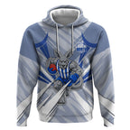 North Melbourne Kangaroos Australian Football Hoodie Powerful Kangaroo Mascot - Bold Team Colors