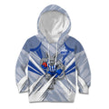North Melbourne Kangaroos Australian Football Kid Hoodie Powerful Kangaroo Mascot - Bold Team Colors