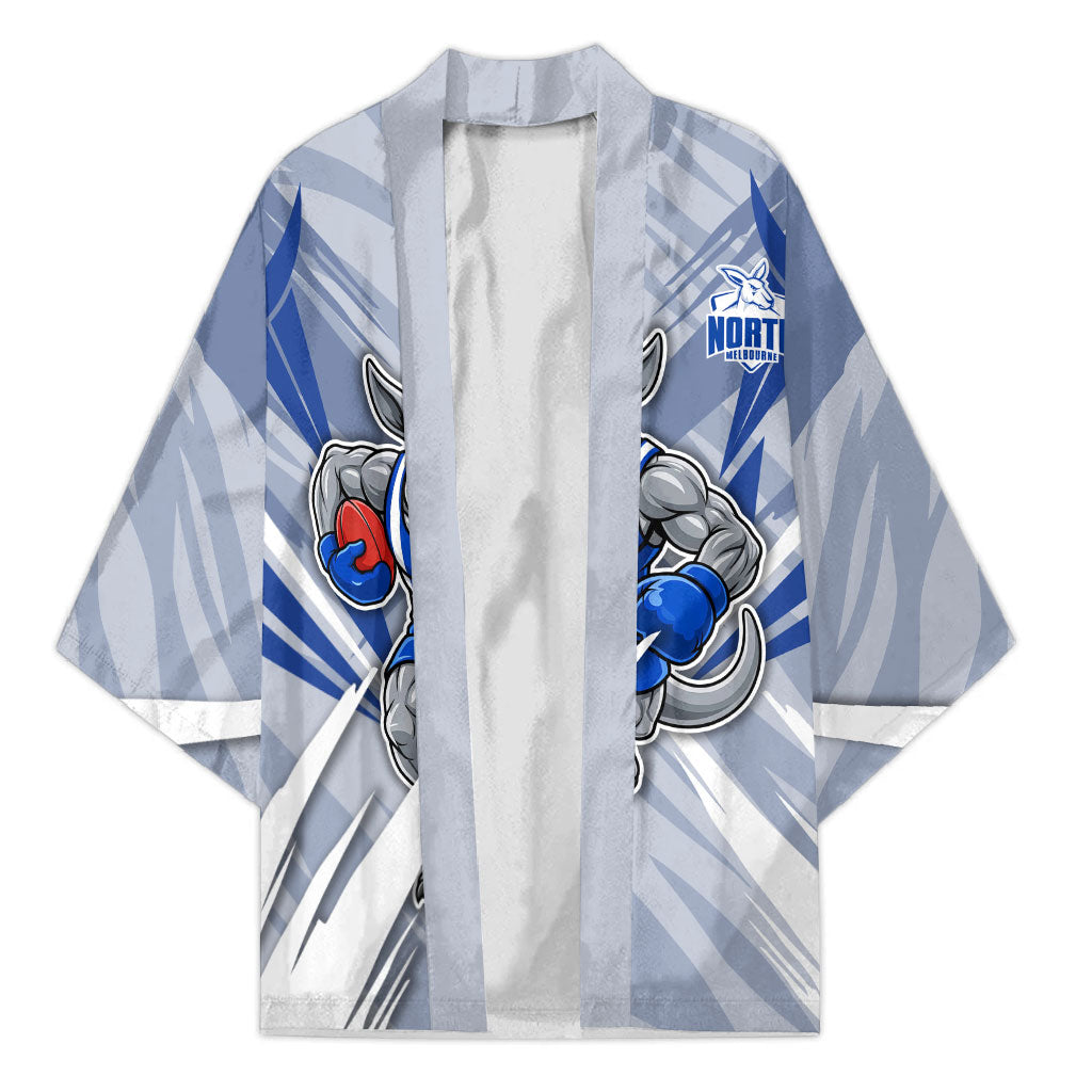North Melbourne Kangaroos Australian Football Kimono Powerful Kangaroo Mascot - Bold Team Colors