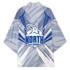 North Melbourne Kangaroos Australian Football Kimono Powerful Kangaroo Mascot - Bold Team Colors