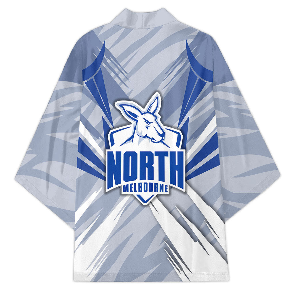 North Melbourne Kangaroos Australian Football Kimono Powerful Kangaroo Mascot - Bold Team Colors