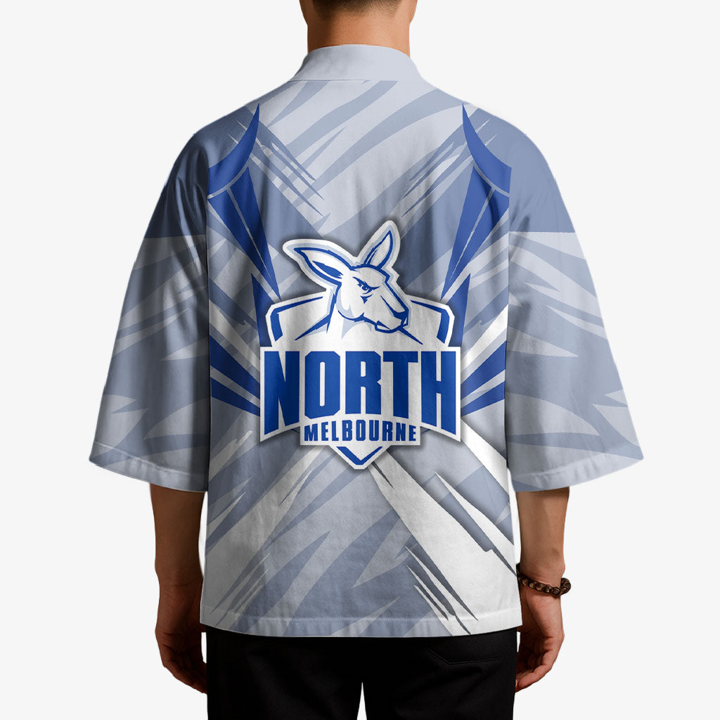 North Melbourne Kangaroos Australian Football Kimono Powerful Kangaroo Mascot - Bold Team Colors
