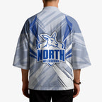 North Melbourne Kangaroos Australian Football Kimono Powerful Kangaroo Mascot - Bold Team Colors
