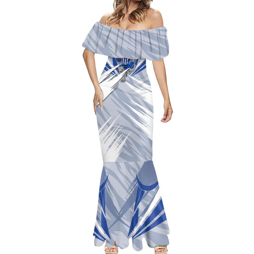 North Melbourne Kangaroos Australian Football Mermaid Dress Powerful Kangaroo Mascot - Bold Team Colors