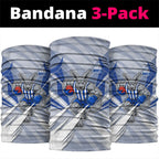 North Melbourne Kangaroos Australian Football Neck Gaiter Powerful Kangaroo Mascot - Bold Team Colors