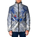 North Melbourne Kangaroos Australian Football Padded Jacket Powerful Kangaroo Mascot - Bold Team Colors