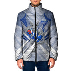 North Melbourne Kangaroos Australian Football Padded Jacket Powerful Kangaroo Mascot - Bold Team Colors