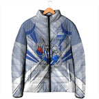 North Melbourne Kangaroos Australian Football Padded Jacket Powerful Kangaroo Mascot - Bold Team Colors