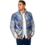 North Melbourne Kangaroos Australian Football Padded Jacket Powerful Kangaroo Mascot - Bold Team Colors