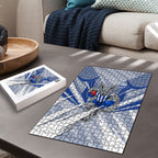 North Melbourne Kangaroos Australian Football Puzzle Powerful Kangaroo Mascot - Bold Team Colors