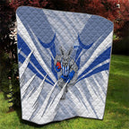 North Melbourne Kangaroos Australian Football Quilt Powerful Kangaroo Mascot - Bold Team Colors