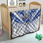 North Melbourne Kangaroos Australian Football Quilt Powerful Kangaroo Mascot - Bold Team Colors