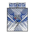 North Melbourne Kangaroos Australian Football Quilt Bed Set Powerful Kangaroo Mascot - Bold Team Colors