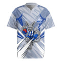 North Melbourne Kangaroos Australian Football Rugby Jersey Powerful Kangaroo Mascot - Bold Team Colors
