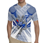 North Melbourne Kangaroos Australian Football Rugby Jersey Powerful Kangaroo Mascot - Bold Team Colors