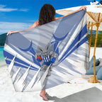 North Melbourne Kangaroos Australian Football Sarong Powerful Kangaroo Mascot - Bold Team Colors