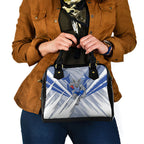 North Melbourne Kangaroos Australian Football Shoulder Handbag Powerful Kangaroo Mascot - Bold Team Colors