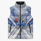 North Melbourne Kangaroos Australian Football Sleeveless Puffer Jacket Powerful Kangaroo Mascot - Bold Team Colors