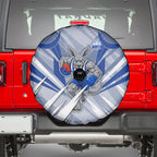 North Melbourne Kangaroos Australian Football Spare Tire Cover Powerful Kangaroo Mascot - Bold Team Colors
