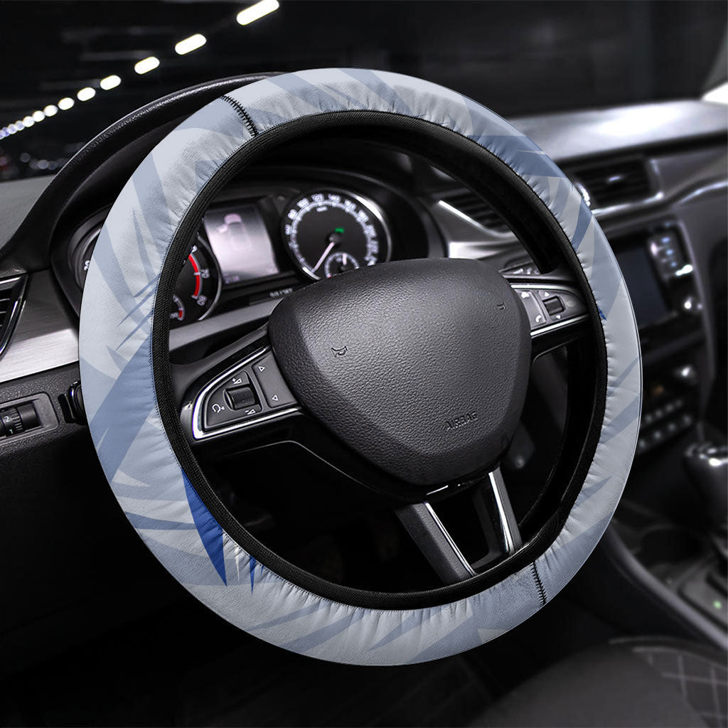 North Melbourne Kangaroos Australian Football Steering Wheel Cover Powerful Kangaroo Mascot - Bold Team Colors
