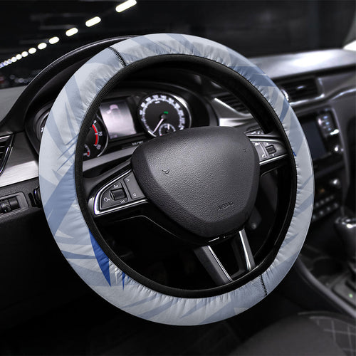 North Melbourne Kangaroos Australian Football Steering Wheel Cover Powerful Kangaroo Mascot - Bold Team Colors