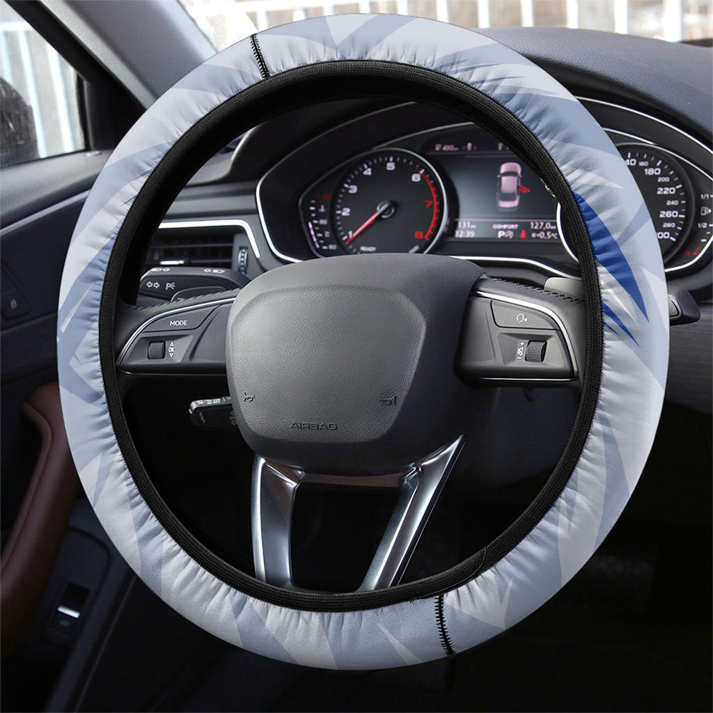 North Melbourne Kangaroos Australian Football Steering Wheel Cover Powerful Kangaroo Mascot - Bold Team Colors